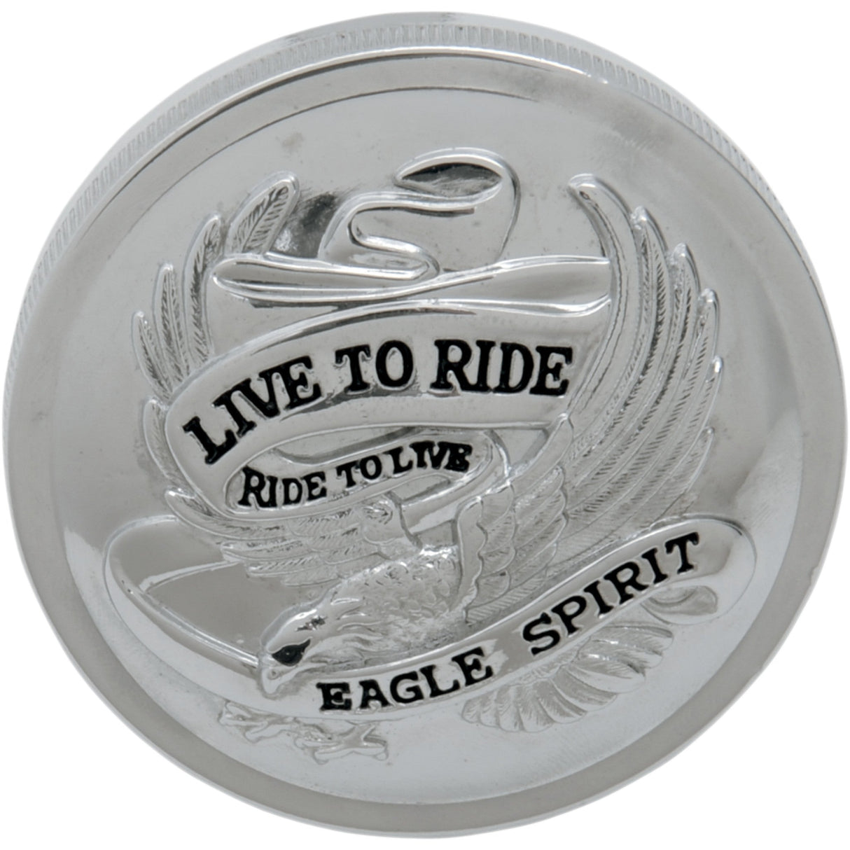 Drag Specialties Live to Ride Fuel Cap - DS-390137 For Harley Motorcycles 1982-1996
