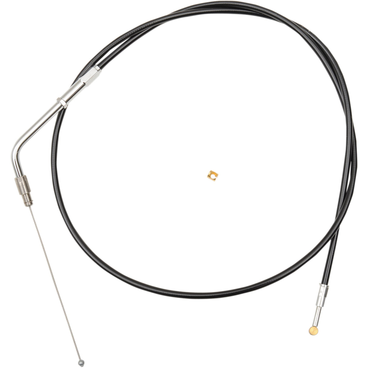 LA CHOPPERS 0650-1402 LA-8100TH08B Black Vinyl Braided Handlebar Throttle Cable - Mini