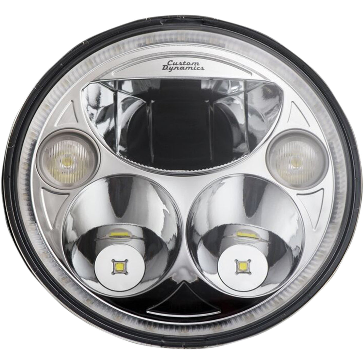 CUSTOM DYNAMICS 2001-1575 CDTB-7-IF-C 7" TruBEAM® Headlamp chrome - chieftain