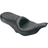 Mustang One-Piece Sport 2-Up Touring Seat Plain - 75454 For Harley Touring 1997-2007