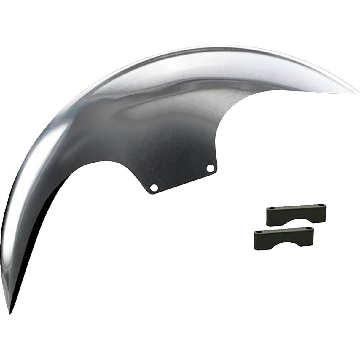 Paul Yaffe Bagger Nation Cafe Front Fender For 21" Wheel 21" Black Spacers - PYO:CAFE-21-13E-B For Harley Motorcycles 1965-2013