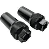 Joker Machine Axle Adjuster Black - 10-800B For Harley Sportster 2005-2022