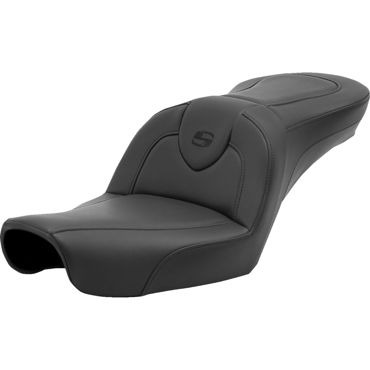 Saddlemen Roadsofa™ Standard Reach Seat Without Backrest Black Stitching - 896-04-187 For Harley Dyna 1996-2003