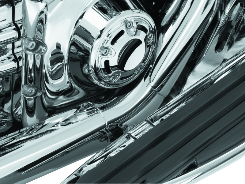 Kuryakyn Bridge The Gap Heat Shield Chrome - 9196 For Harley Touring 1993-2008