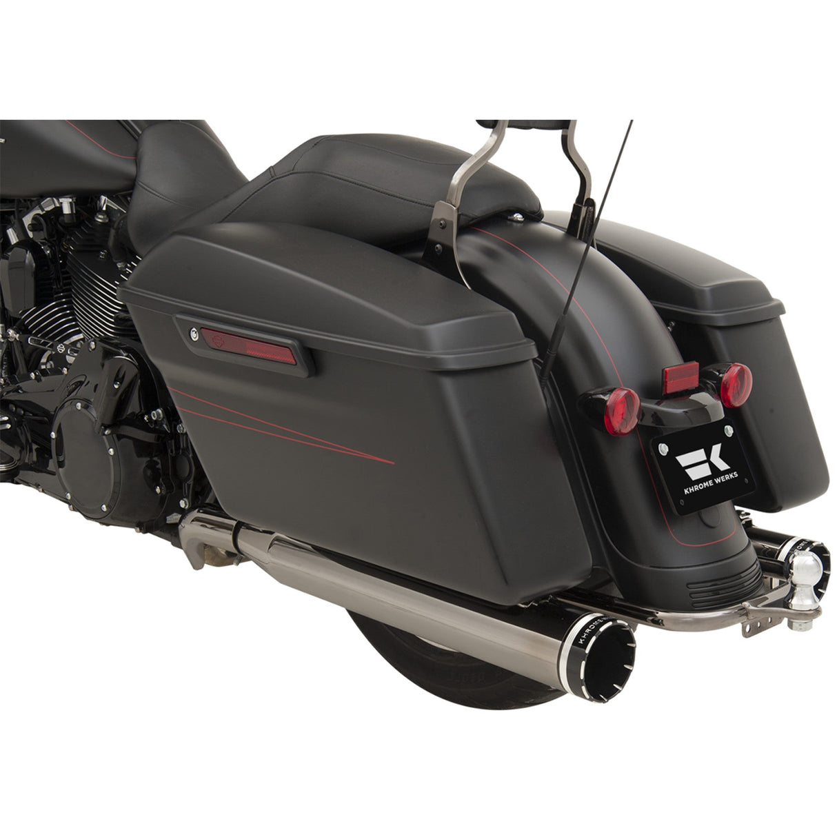Khrome Werks Dominator Cross-Under Exhaust System - 201830 For Harley Touring 2009-2016