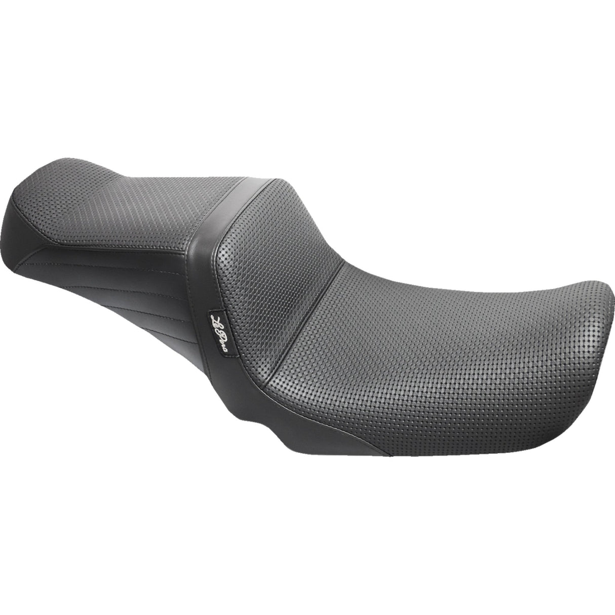 LePera Tailwhip Seat Basketweave Black - LF-581BW For Harley Dyna 2004-2005