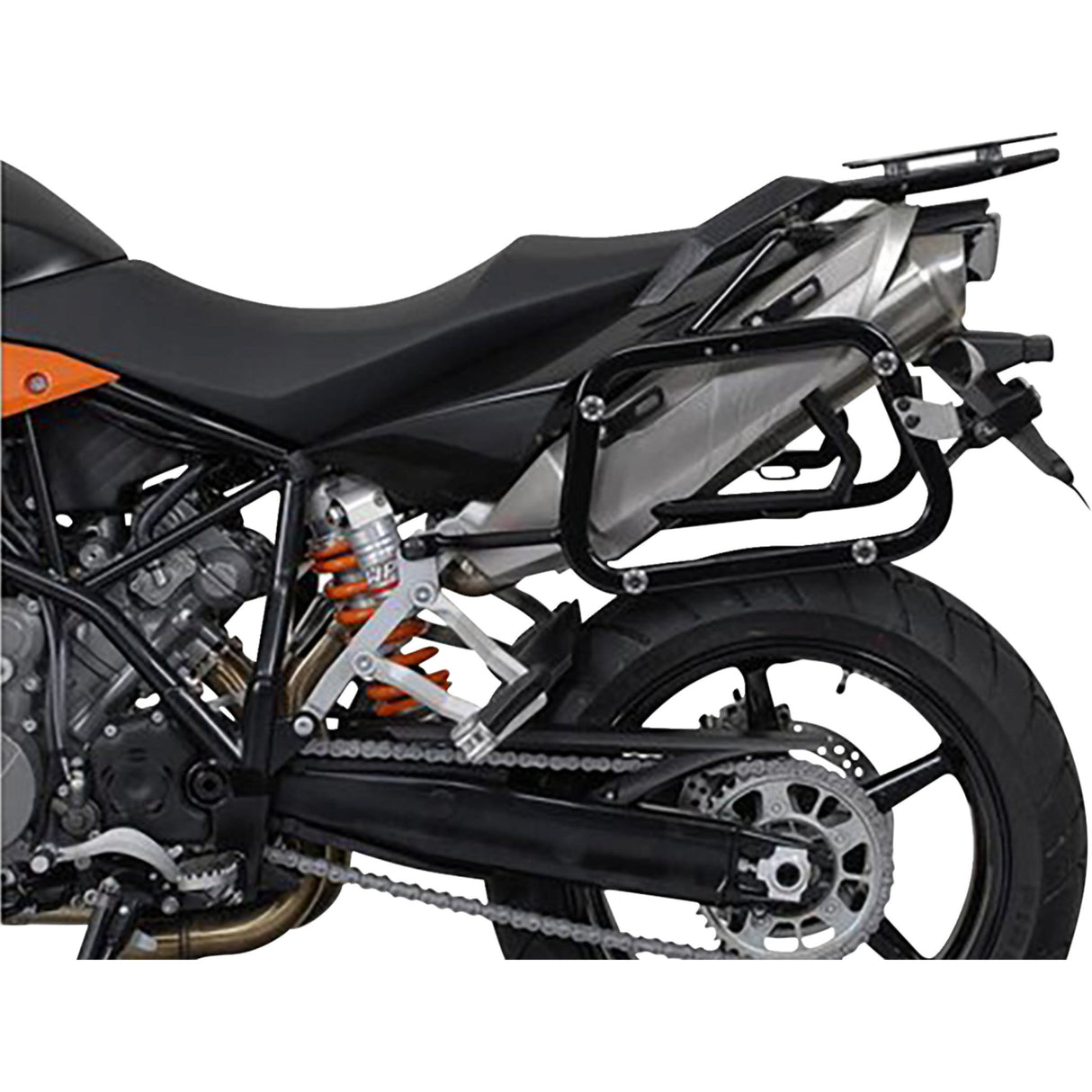 SW-MOTECH 3580-0445 KFT.04.621.70100/S TRAX ADV Aluminum Case System silver - ktm super moto 950/990 '05-'13