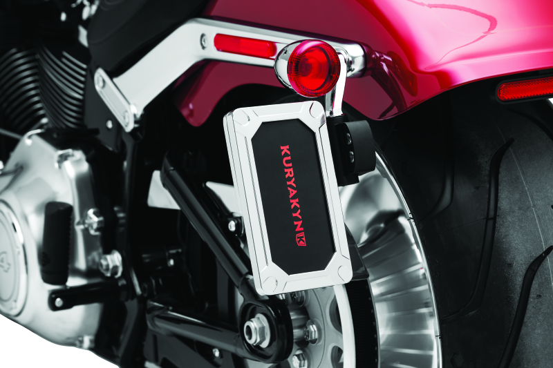 Kuryakyn 3141 Nova Side Mount License Plate Frame Gloss Chrome