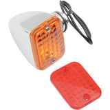 DRAG SPECIALTIES Rectangular Marker Lights — Light Market - Filament Amber/Red