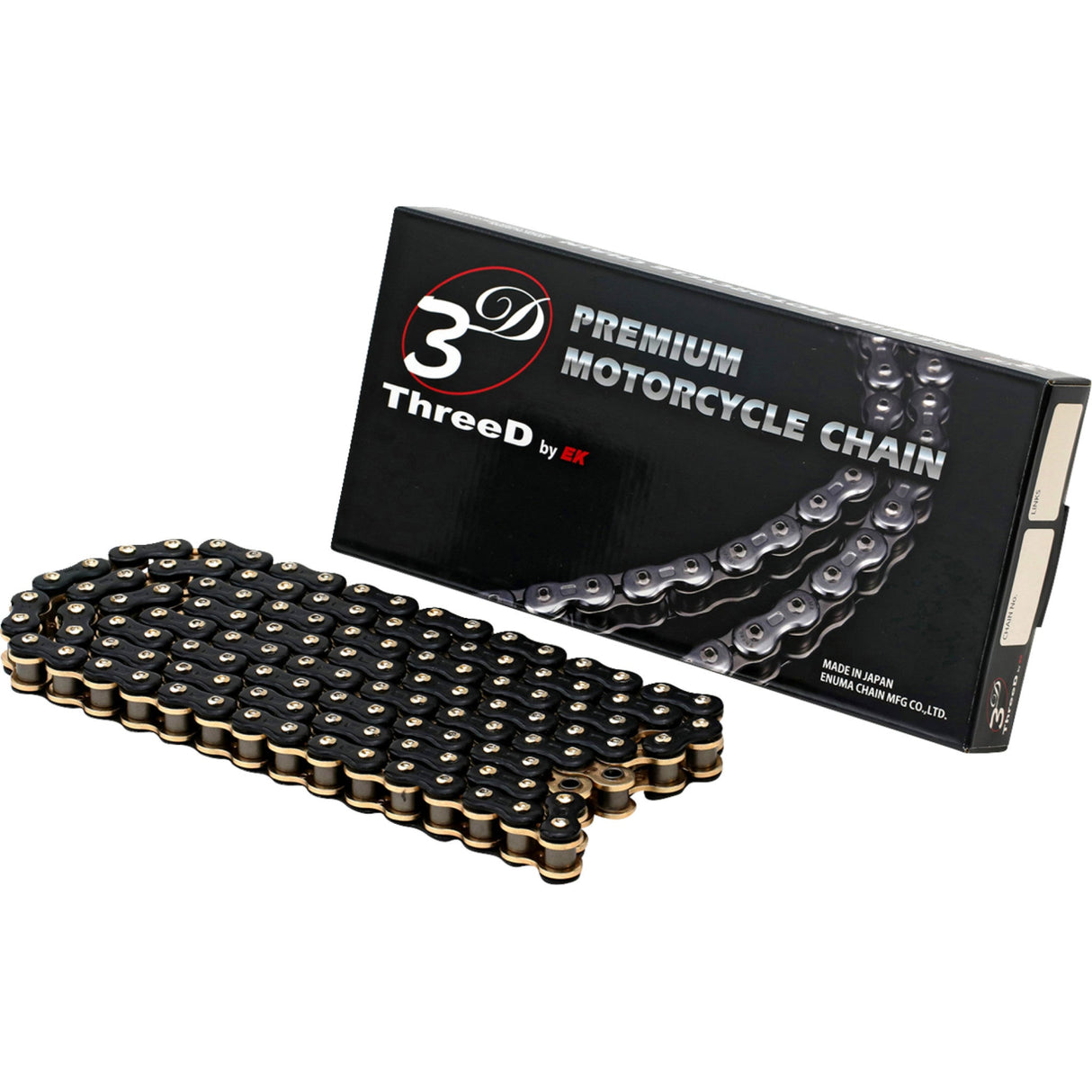 EK 1223-2086 525L3D-120KG 525 L3D Drive Chain 525 L3D - Drive Chain - 120 Links - Black/Gold