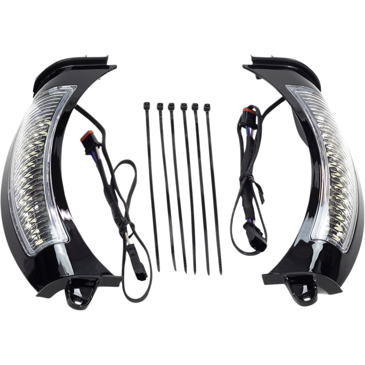 CIRO 2040-2212 45251 Fang® Headlight Bezels - Black