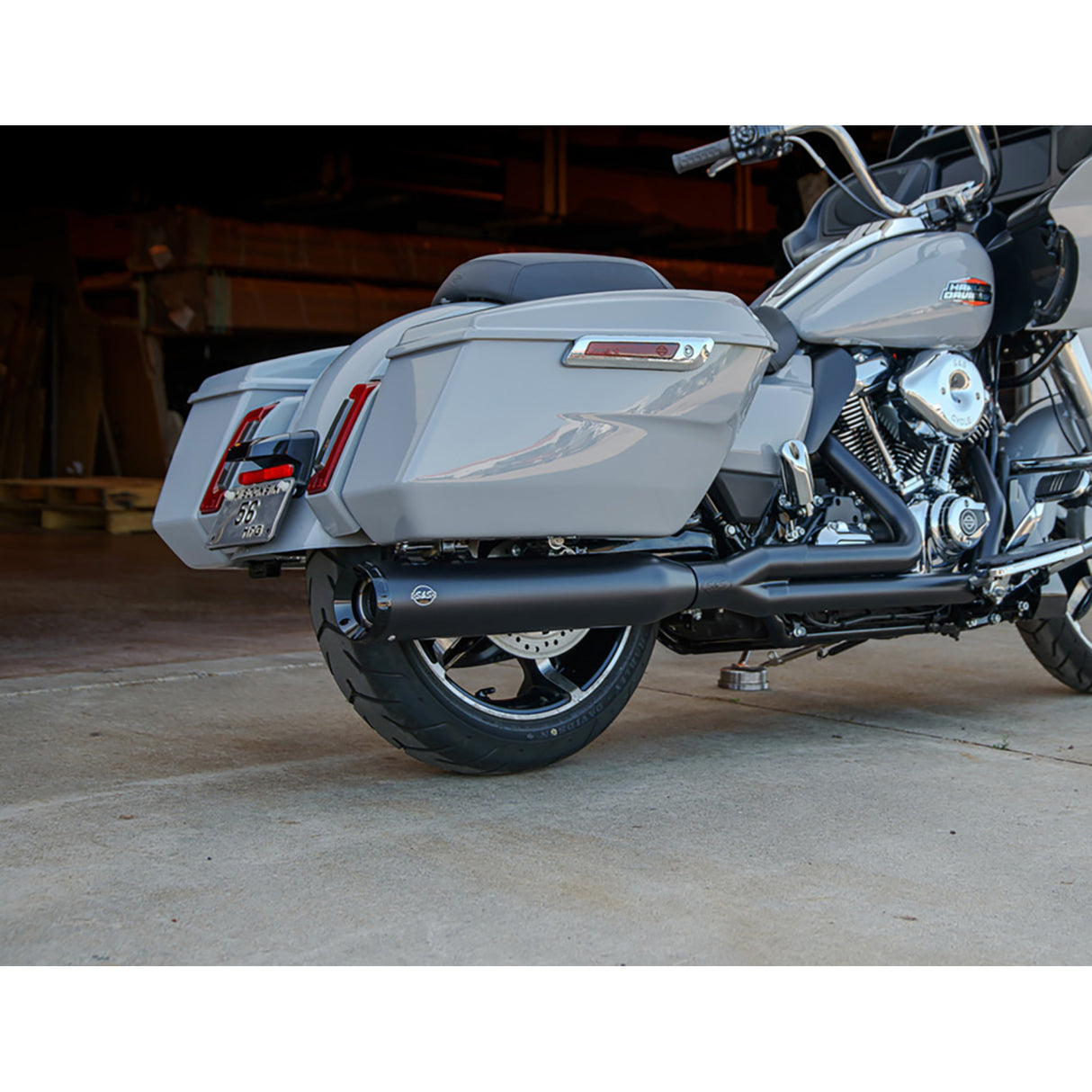 S&S Cycle 2-Into-1 GNX Exhaust System 49-State Guardian Black M8 Touring - 550-1169 For Harley Touring 2017-2026