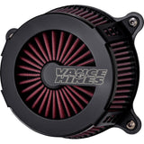 Vance & Hines VO2 Cage Fighter Air Intake Kit Black Contrast - 40366 For Harley Motorcycles 2017-2025