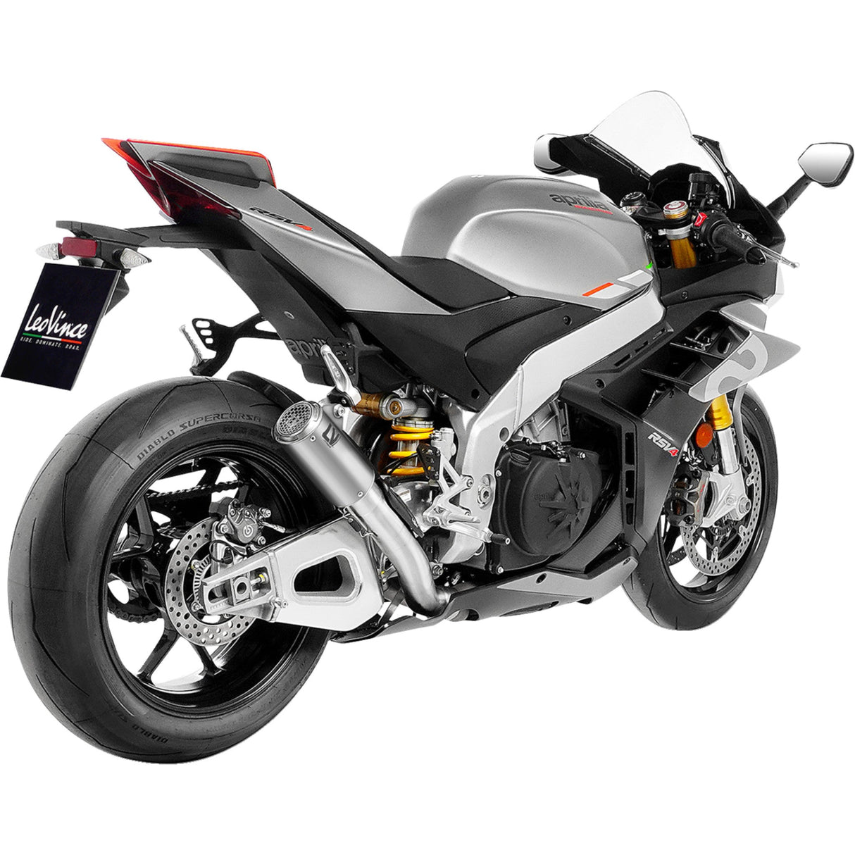 LEOVINCE 1811-4842 15401STU LV Corsa S Slip-On Muffler titanium - aprilia rsv4 tuono v4