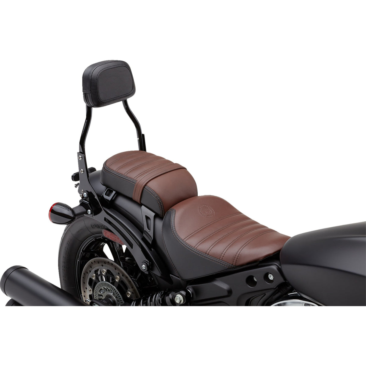 COBRA 1501-0752 502-2015B Detachable Mini Backrest Detachable Backrest - Mini - Black - Bobber