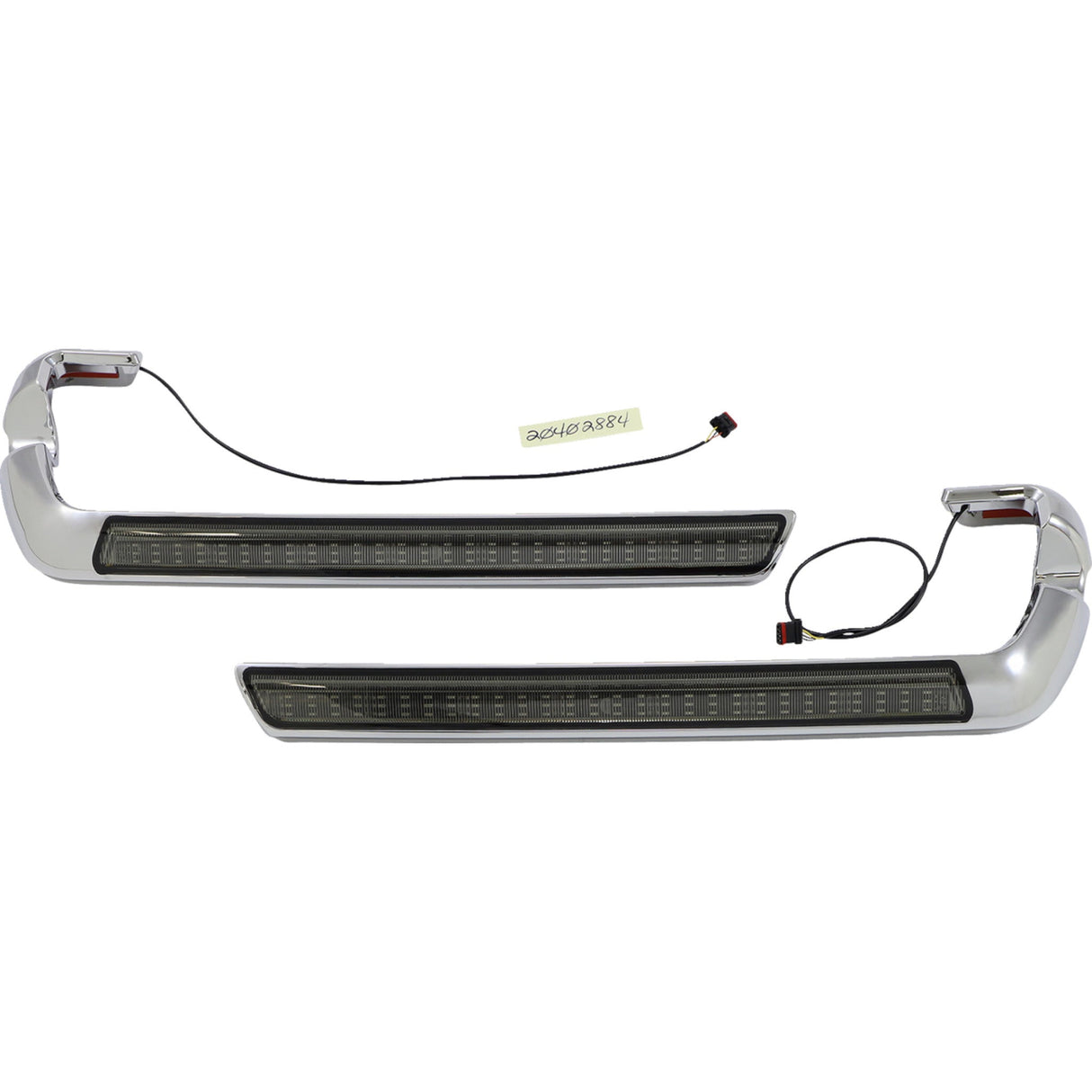 CUSTOM DYNAMICS 2040-2884 CD-SB-SIDE-SC Lower Saddlebag Side Marker LED Lights - Smoke - Chrome