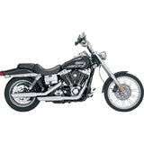 Vance & Hines 3" Twin Slash Slip-On Mufflers Chrome - 16337 For Harley Dyna 2010-2017