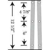 MEMPHIS SHADES 2310-0018 MEP6129 Road King Replacement Plastic - 15" - Solar