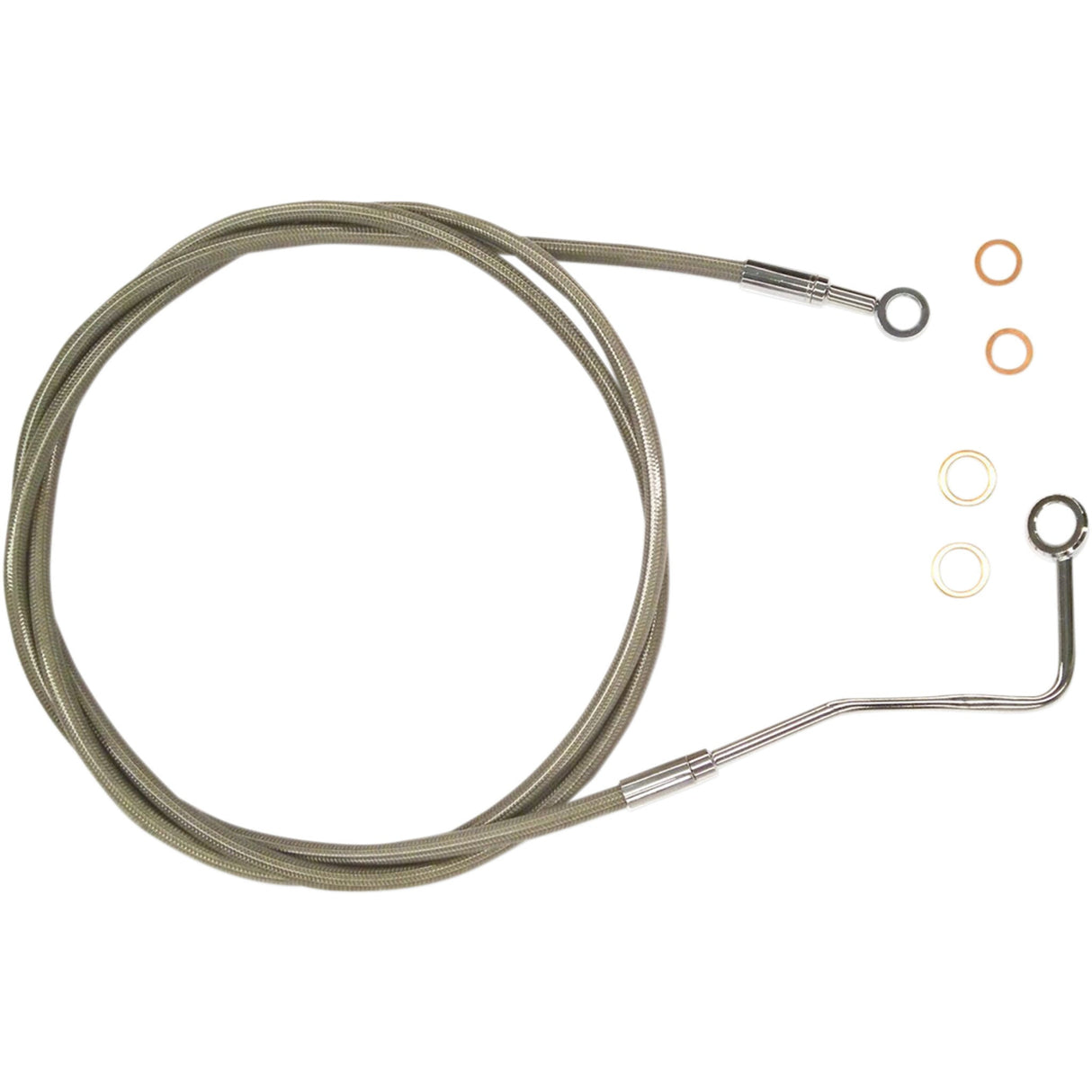 Magnum Shielding XR Stainless Upper Brake Line Upper Steel - SSC1402-70 For Harley Touring 2014-2024