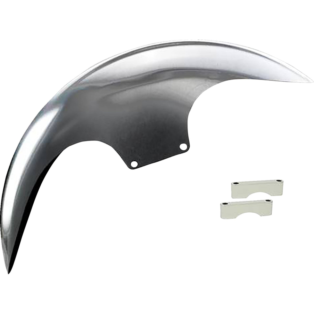 PAUL YAFFE BAGGER NATION 1401-0955 PYO:CAFE-21-13E-C Cafe Front Fender For 21" Wheel - Chrome Spacers