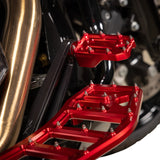 Thrashin Supply CO. Aggressor Floorboards Red - TSC-2219-2 For Harley Touring 1984-2026