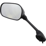 EMGO 0640-0184 20-80552 OEM-Style Replacement Mirror Mirror - Side View - Rectangle - Black - Left