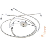 Magnum Shielding Designer Series Front Lower Brake Line Kit Polished Stainless - 57010 For Harley Touring 2008-2013