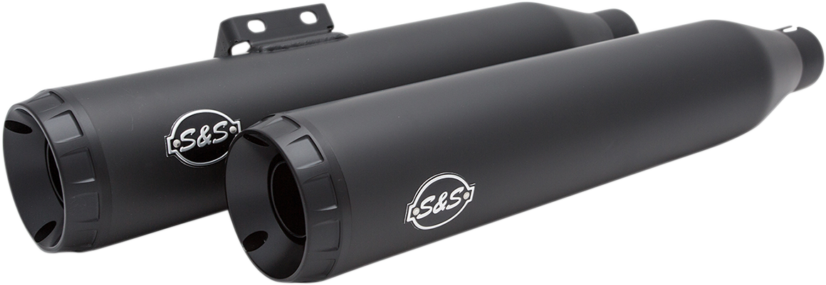 Grand National Race Mufflers for Softail - Black - 1801-1360