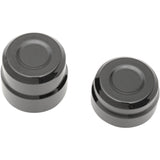 Drag Specialties Billet Axle Caps Rear Black Pair For Harley Sportster 2008-2012