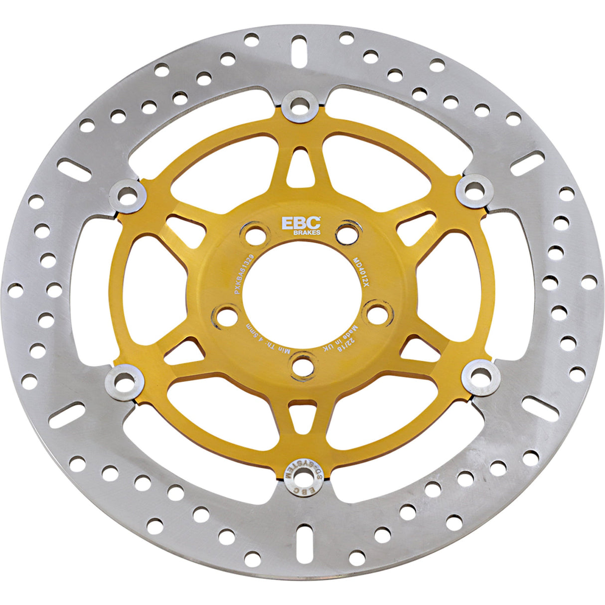 EBC 1710-0484 MD4012X MD Series Pro-Lite Contour X Brake Rotor Brake Rotor - Kawasaki