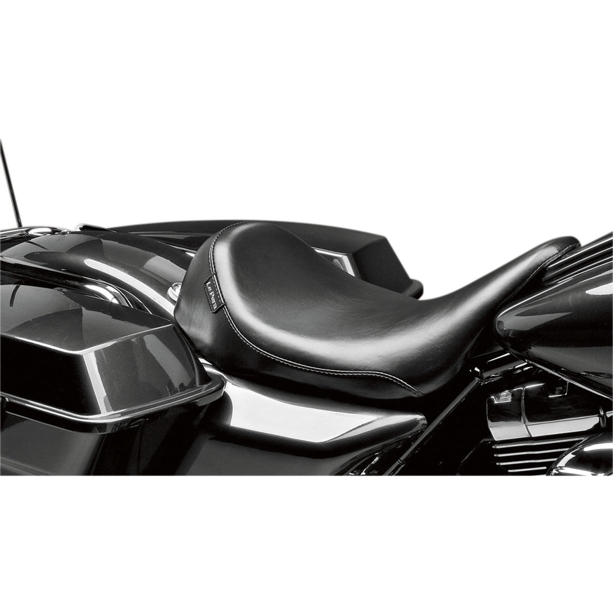 LePera Silhouette Solo Seat Smooth Black - LK-857 For Harley Touring 2008-2023