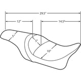 DRAG SPECIALTIES 0801-0616 Predator Seat smooth - flhr '94-'96