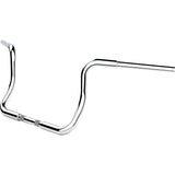 LA Choppers Twin Round Handlebar 10" Chrome - LA-7325-10C For Harley Touring 1996-2023