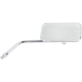 EMGO 2034816 20-34816 Universal Screw-In Stem Mirror Mirror - Stamped - Chopper - Side View - Rectangle - M10 x 1.25 (Left Hand) - Chrome - Right