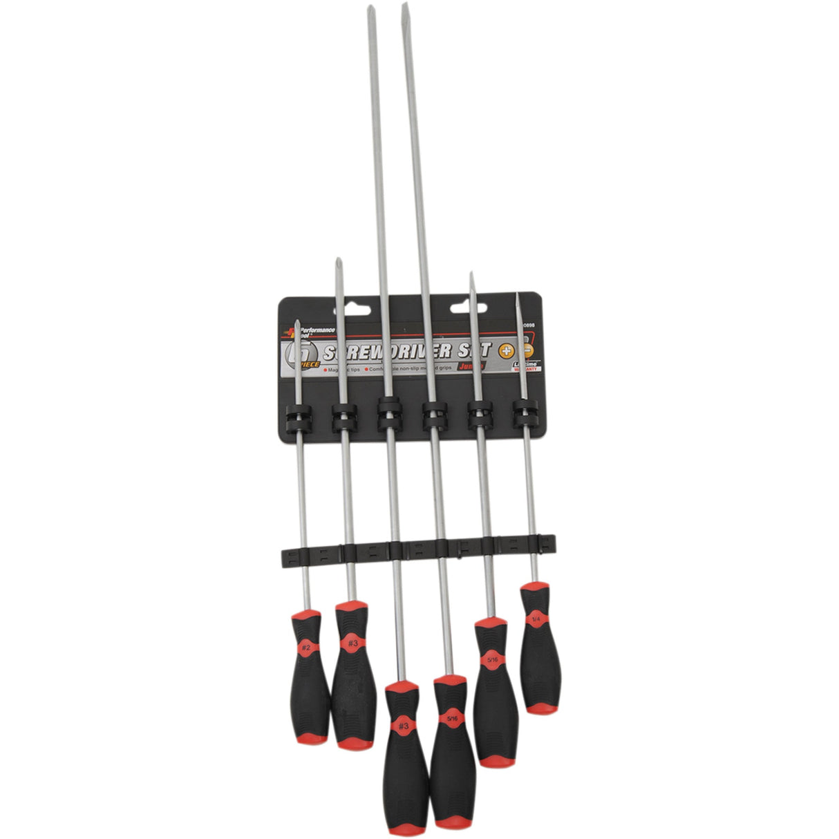 PERFORMANCE TOOL 3850-0268 W30898 Jumbo Screwdriver Set Screwdriver Tool Set