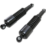 EMGO 1310-1212 17-05693B Custom Shorty Shocks with shroud - black body/black spring finish - eye lowering