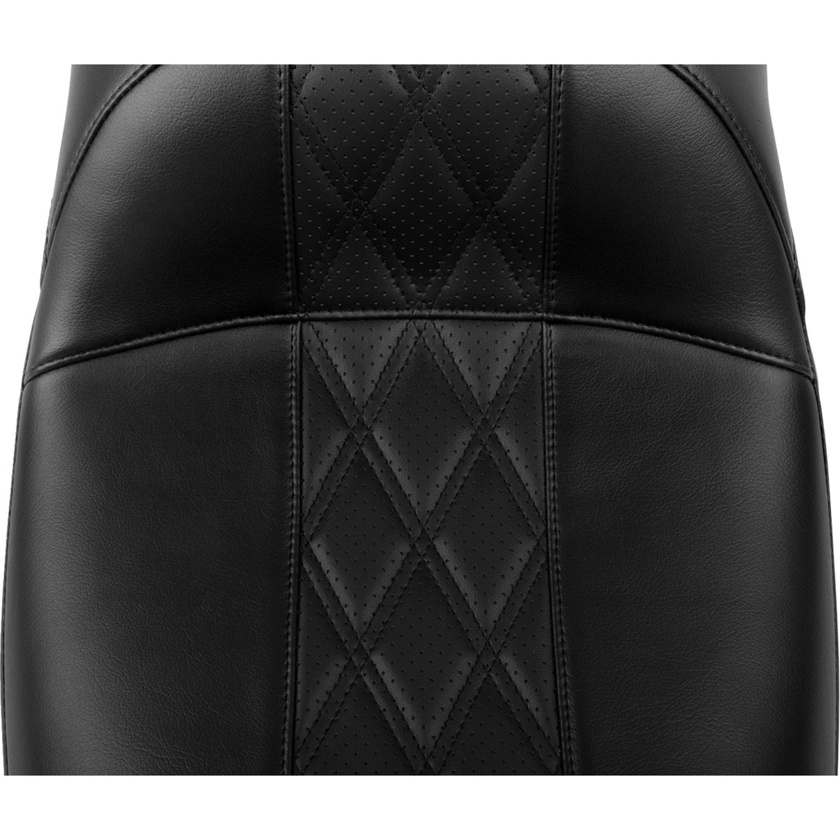 LePera Maverick Daddy Long Legs Seat Without Backrest Diamond Stitch HR2 Inlay - LV-957DLHR2 For Harley Touring 2023-2026