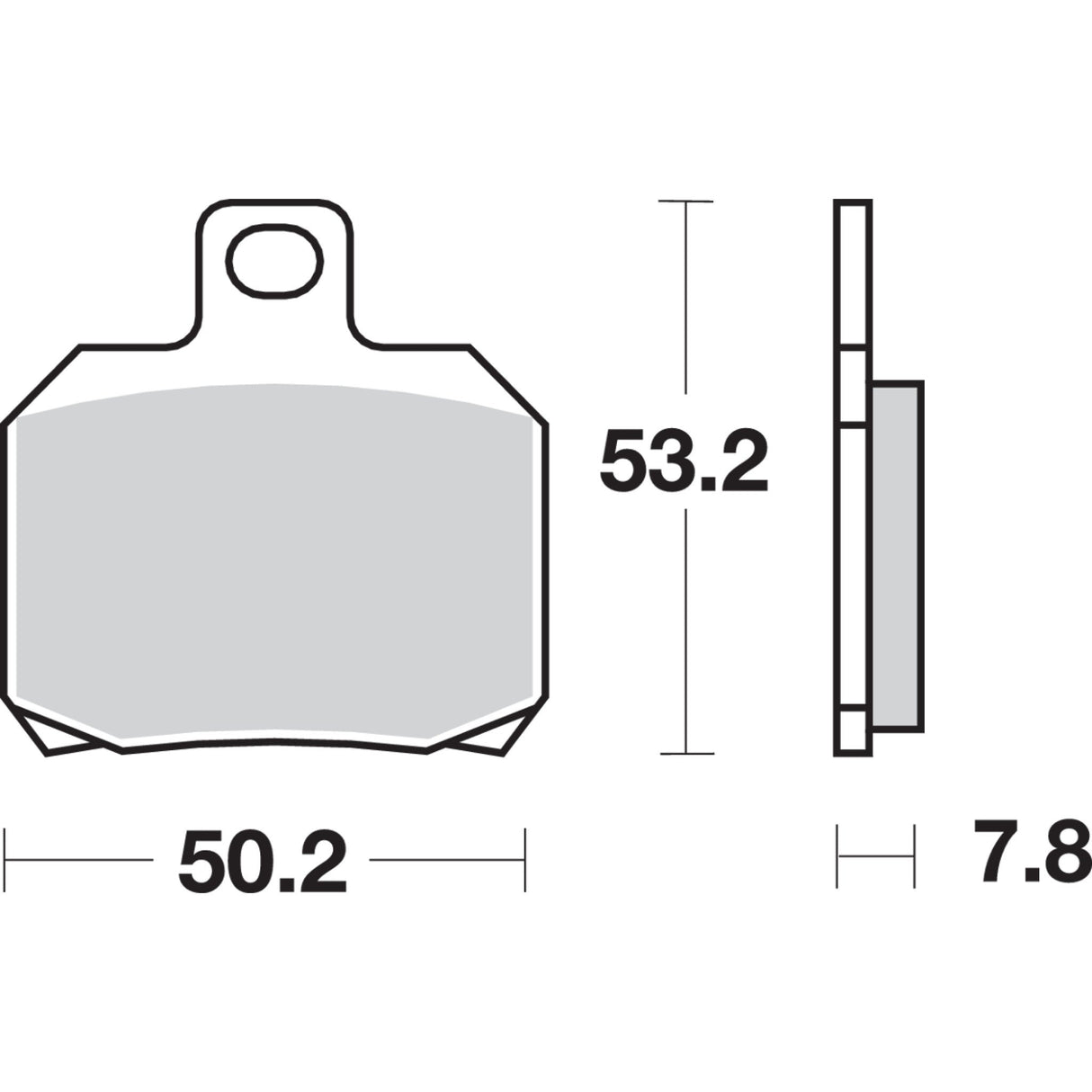 SBS 1722-0712 730LS LS Street Excel Sintered Rear Brake Pads LS Brake Pads - 730LS