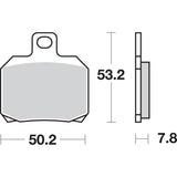 SBS 1722-0712 730LS LS Street Excel Sintered Rear Brake Pads LS Brake Pads - 730LS