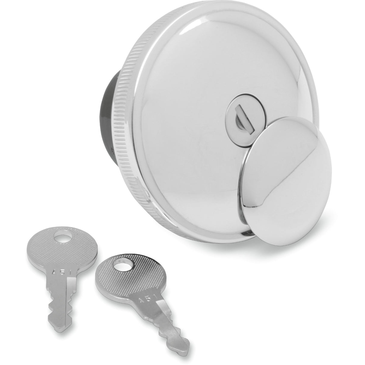 DRAG SPECIALTIES Screw-In Locking Gas Cap — - Chrome