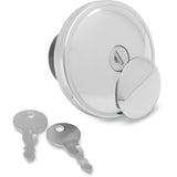 DRAG SPECIALTIES Screw-In Locking Gas Cap — - Chrome