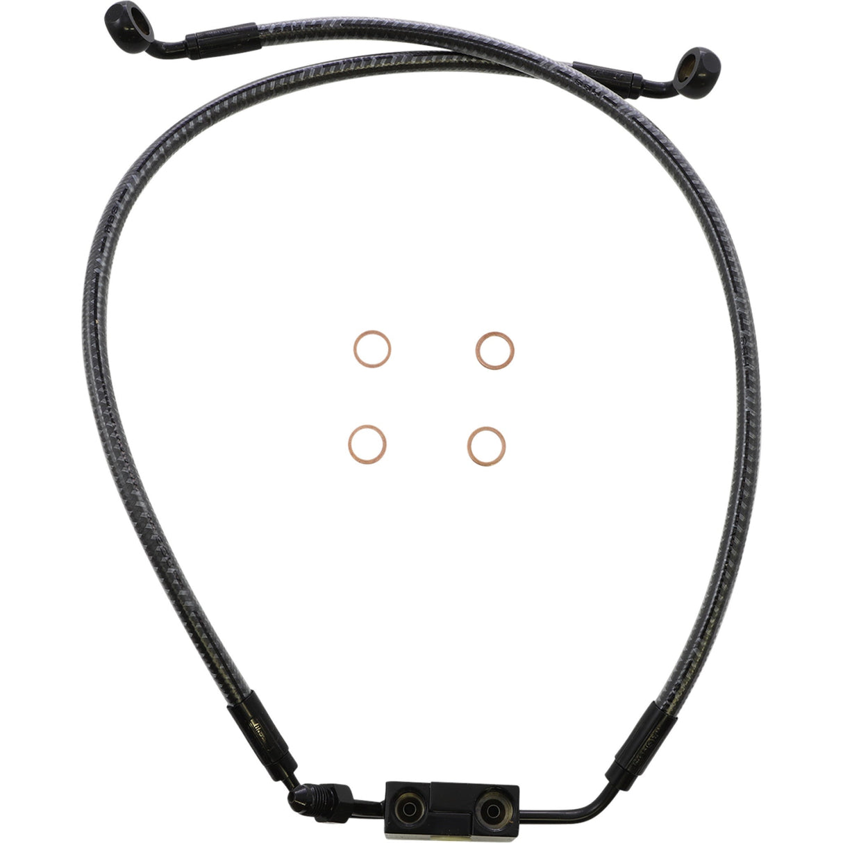 Magnum Shielding Karbonfibr Lower Brake Line Lower Karbonfiber - AS77019 For Harley Sportster / Softail 2016-2023
