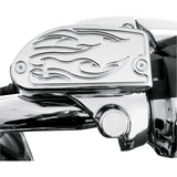 BARON 0610-0304 BA-7629-03 Master Cylinder Covers Master Cylinder Cover - Flame - Yamaha - Chrome