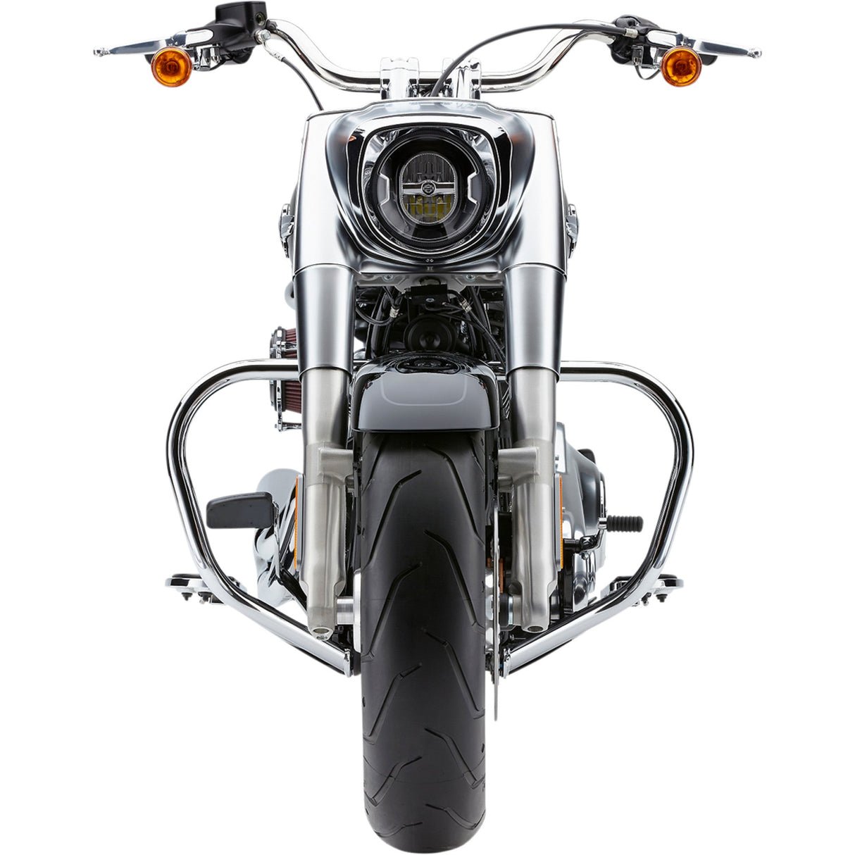 COBRA 0505-1826 601-2108 V-Bend Freeway Bar - Chrome - Softail