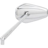 Arlen Ness Mini Stocker Forged Mirror Side View Hexagon Chrome Left - 13-157