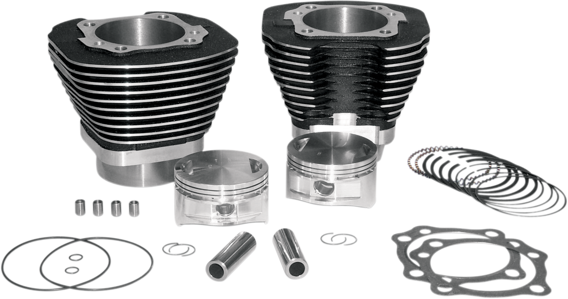 97" Big Bore Cylinder Kit - Twin Cam - Black - 0931-0436