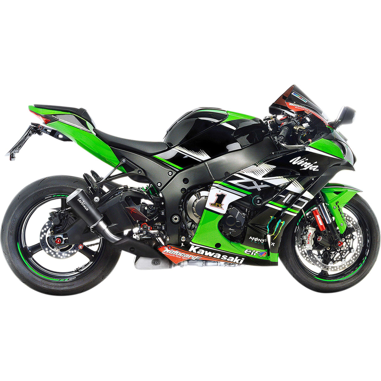 Leovince LV-10 Black Muffler - 15200BU Kawasaki Ninja 2016-2024