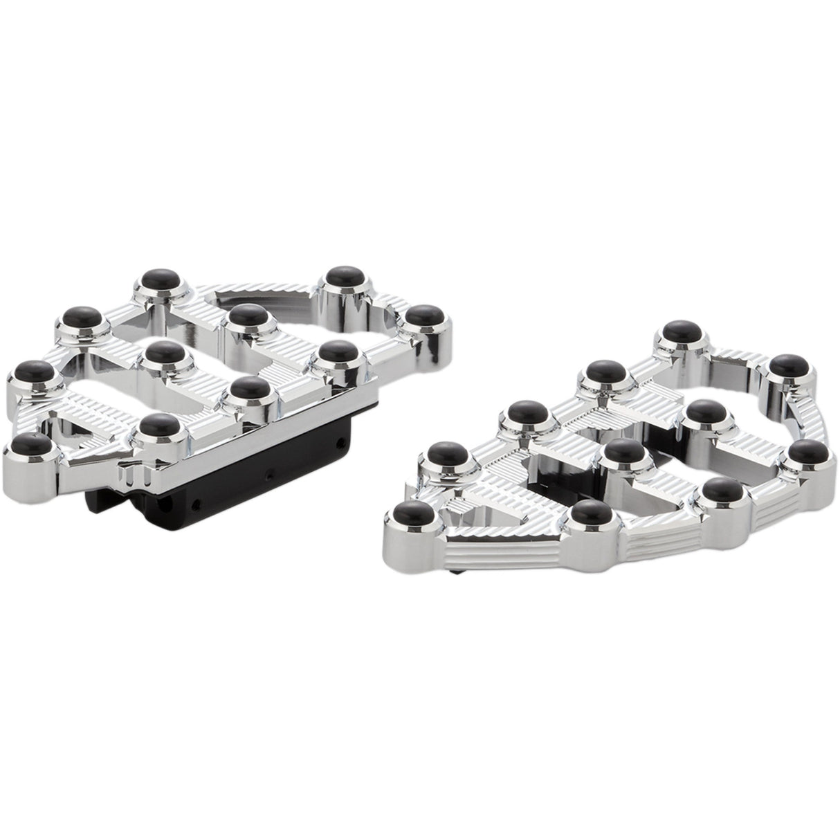 Arlen Ness MX Billet Floorboards Chrome - 06-895 For Harley Motorcycles 1980-2026