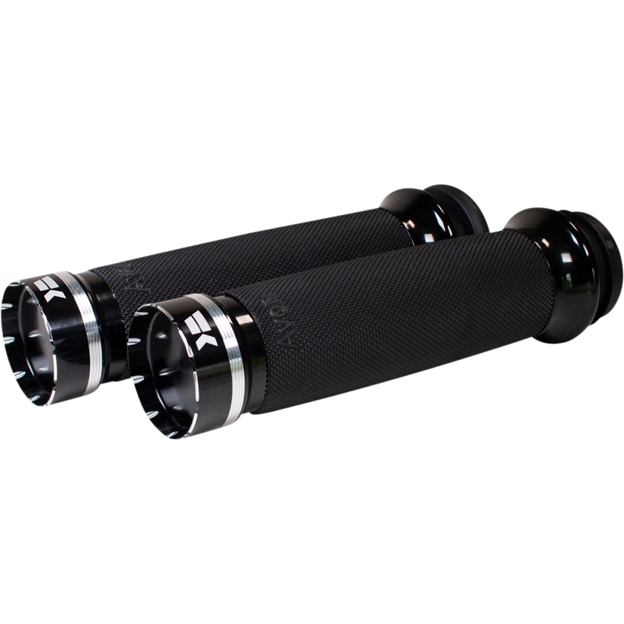 Khrome Werks Tracer Grips Custom Contour TBW Black - 500100 For Harley Motorcycles 2008-2024