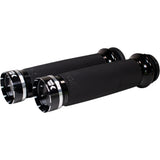 Khrome Werks Tracer Grips Custom Contour TBW Black - 500100 For Harley Motorcycles 2008-2024